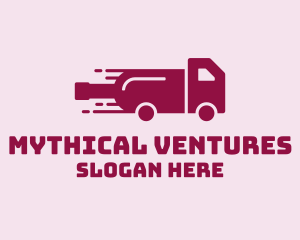 Wine Delivery Truck  logo design