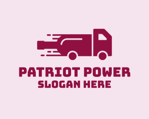 Wine Delivery Truck  logo design