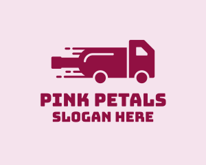 Wine Delivery Truck  logo design