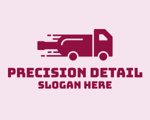 Wine Delivery Truck  logo design