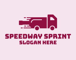 Wine Delivery Truck  logo design