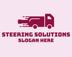 Wine Delivery Truck  logo design