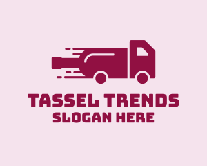 Wine Delivery Truck  logo design