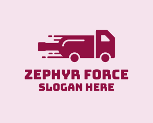 Wine Delivery Truck  logo design