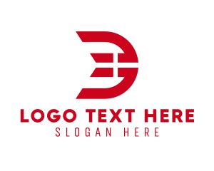 Denmark Flag Letter D  logo