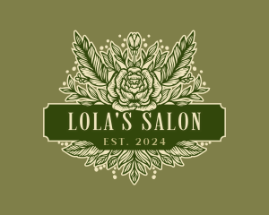 Stylish Florist Salon logo design