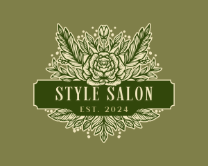 Stylish Florist Salon logo design