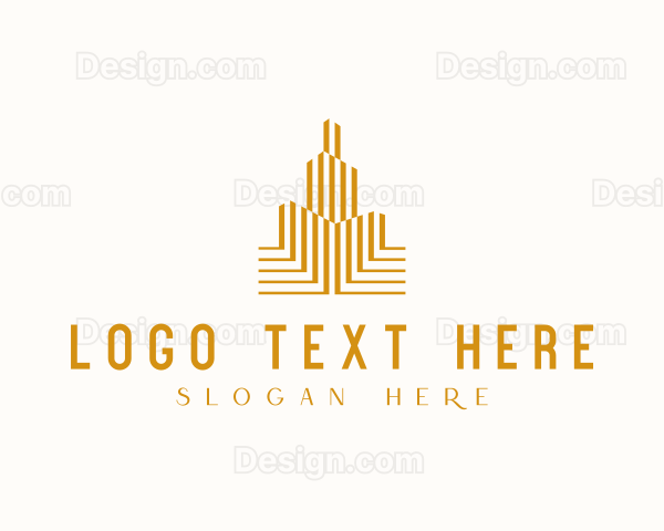 Luxury Hotel Tower Building Logo