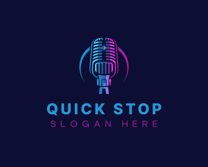 Podcast Mic  Audio Logo