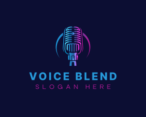 Podcast Mic  Audio logo design