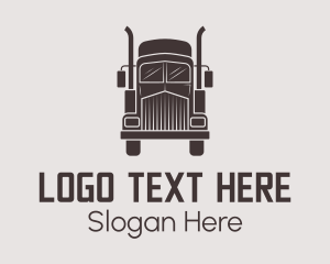 Distribution Trucking Company Logo