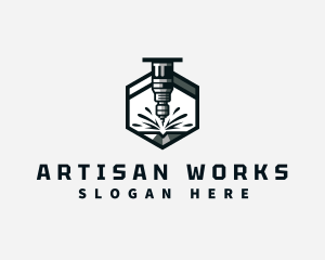 Industrial CNC Machine logo design