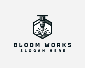 Industrial CNC Machine logo design