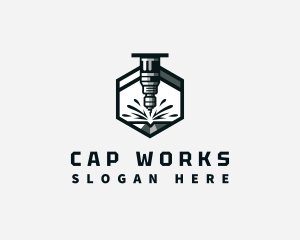 Industrial CNC Machine logo design