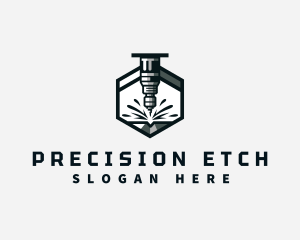 Industrial CNC Machine logo design