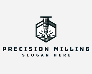 Industrial CNC Machine logo design