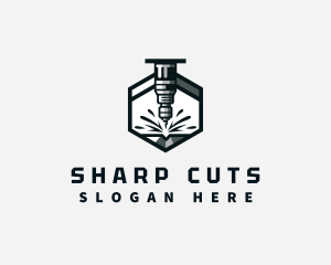 Industrial CNC Machine logo design