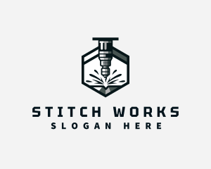 Industrial CNC Machine logo design