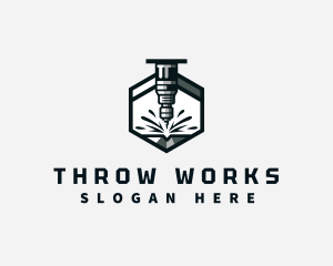 Industrial CNC Machine logo design