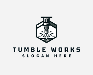 Industrial CNC Machine logo design