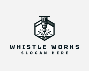 Industrial CNC Machine logo design