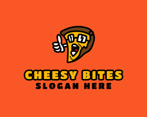 Cool Pizza Cartoon  logo design