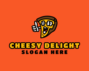 Cool Pizza Cartoon  logo design