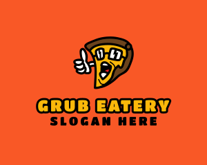 Cool Pizza Cartoon  logo design