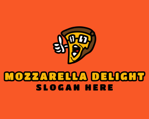 Cool Pizza Cartoon  logo