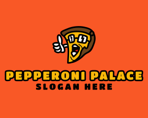 Cool Pizza Cartoon  logo design