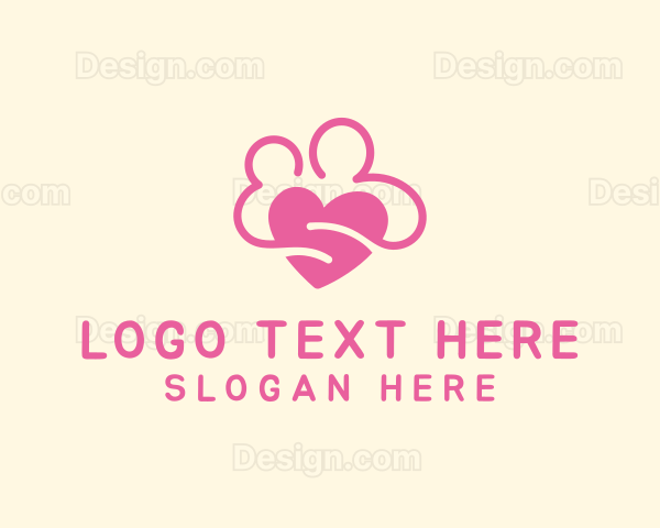 Pink Lovely Couple Logo