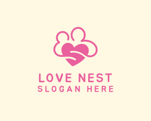 Pink Lovely Couple logo design