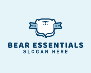 Polar Bear Banner logo design