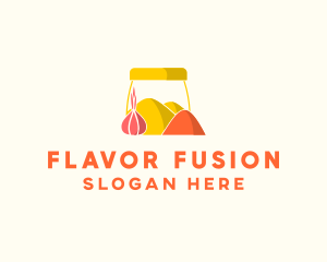 Onion Spice Powder Condiments logo design