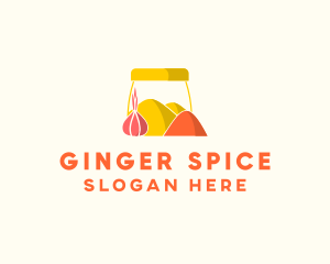 Onion Spice Powder Condiments logo design