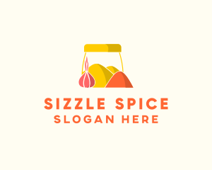 Onion Spice Powder Condiments logo design