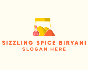 Onion Spice Powder Condiments logo design