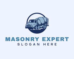 Cement Truck Construction logo design