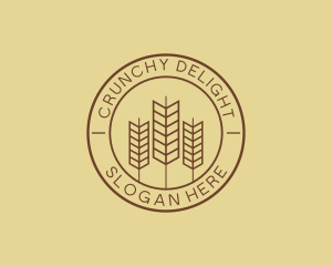 Wheat Farmer Badge  logo design