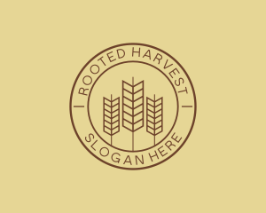 Wheat Farmer Badge  logo design