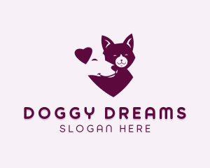 Heart Dog Cat logo