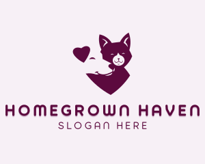 Heart Dog Cat logo