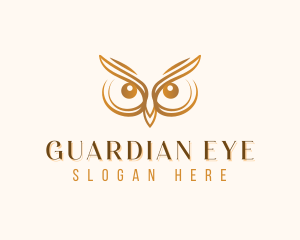 Premium Owl Eyes logo design