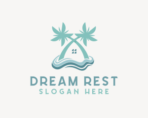 Beach House Vacation logo design