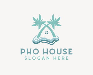 Beach House Vacation logo design