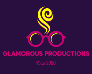 Pink Spectacles Glasses Smoke logo