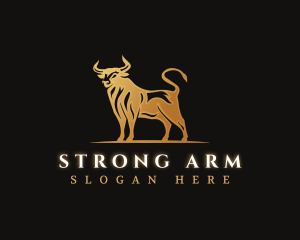 Strong Bull Ranch logo design