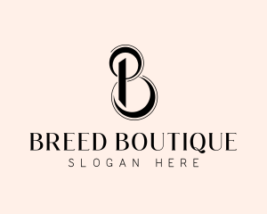 Upscale Boutique Letter B logo design