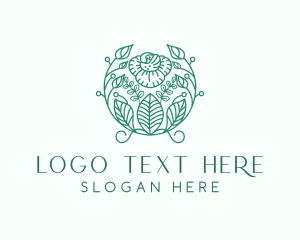 Decorative Floral Plant logo