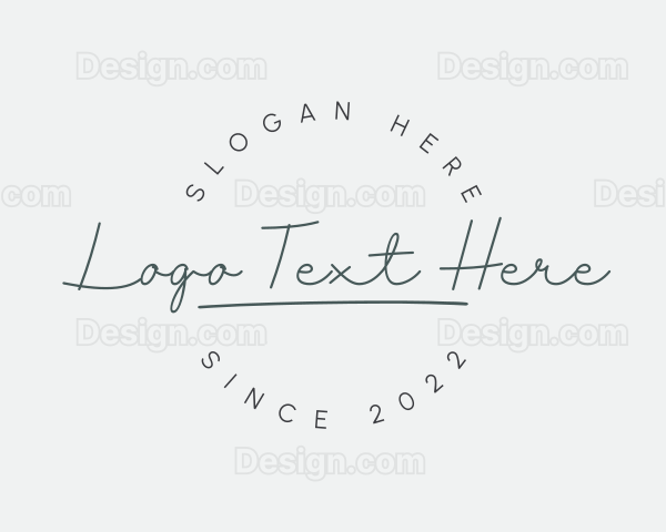 Elegant Feminine Cursive Logo